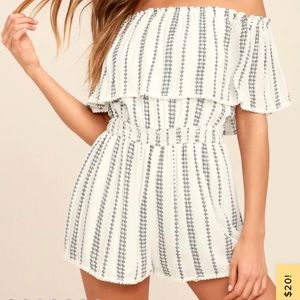 Off the shoulder romper